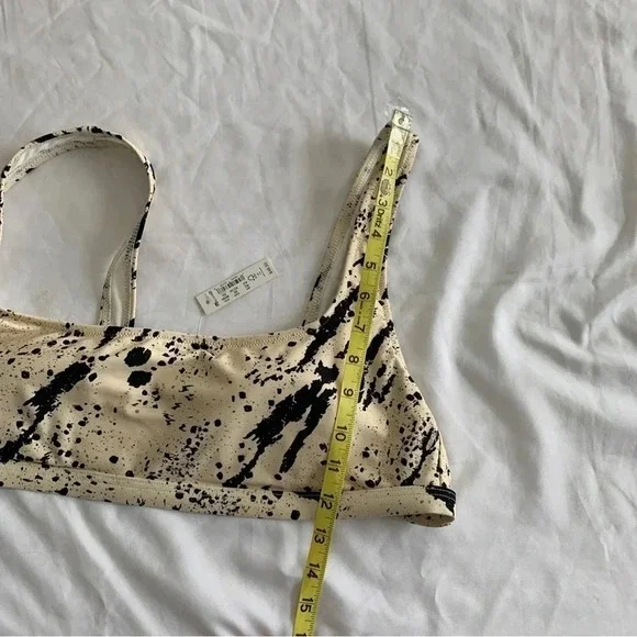 Madewell Second Wave Balconette Bikini Top Swimsuit Speckled Tiger 2XL XXL New! - Picture 13 of 14